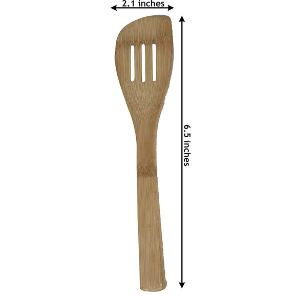 Evriholder Bamboo Kitchen Utensil Set Eco-Friendly Home Chef Minimalist Kitchen - Picture 4 of 6